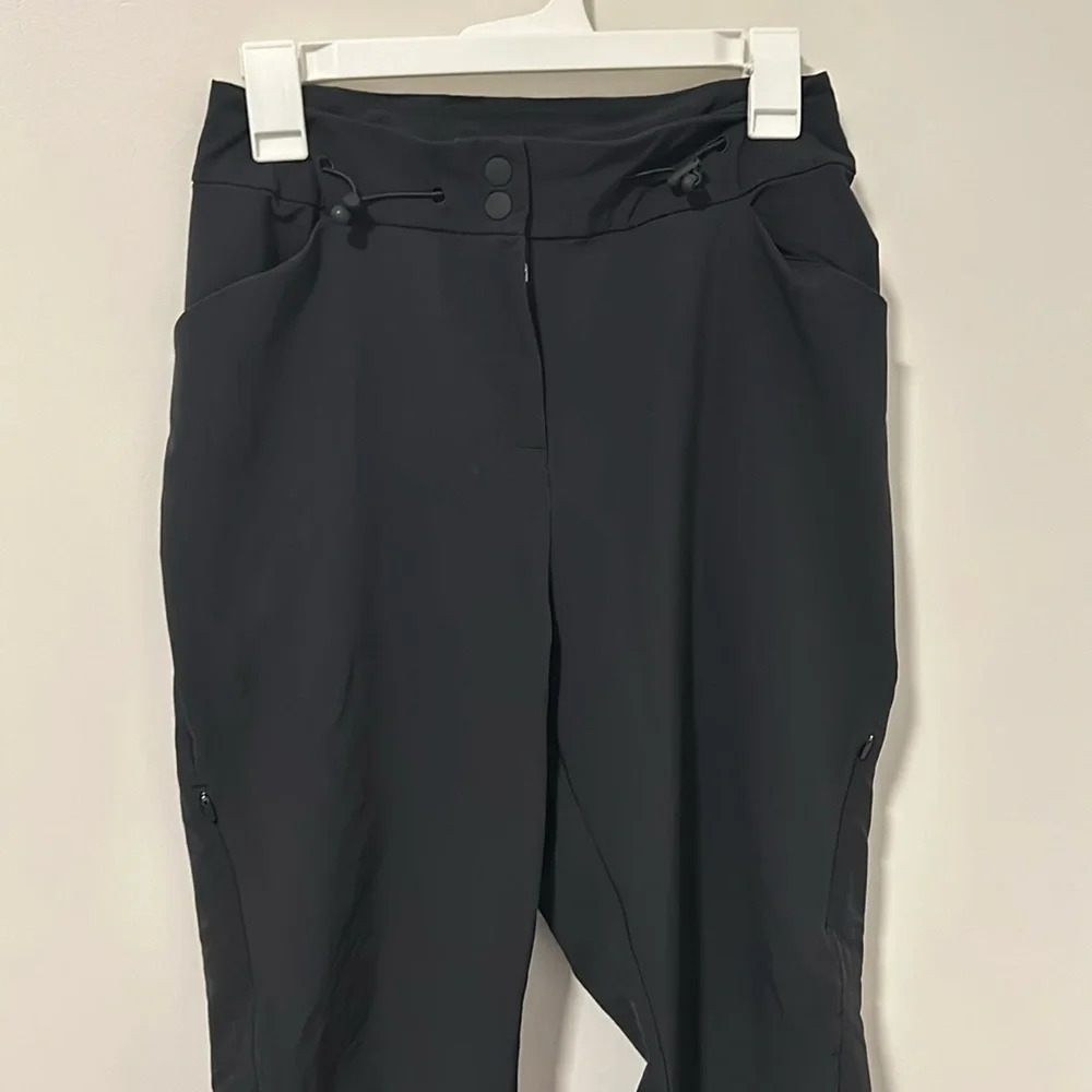 GYMSHARK Pants Womens Size S Technical Tapered Leg Stretch Outdoor Hiking Black